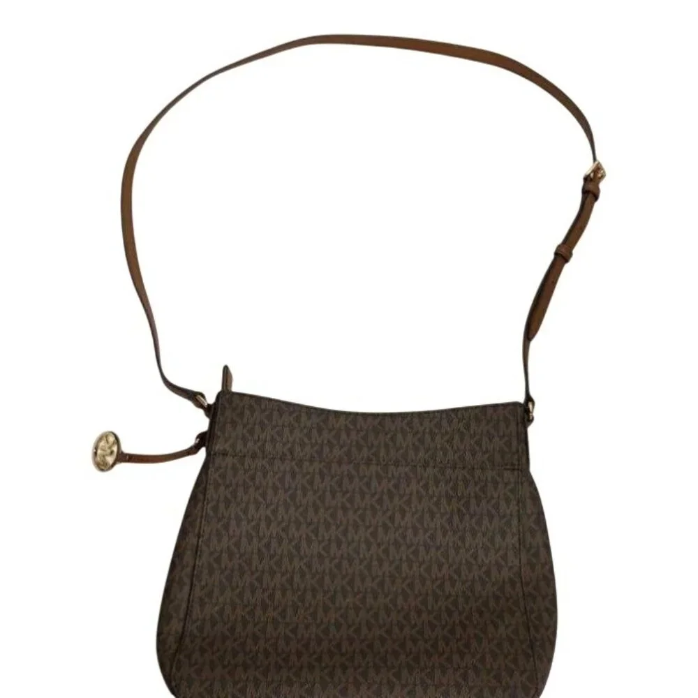 Michael Kors Brown Signature PVC Monogram‎ Shoulder Bag With Adjustable Strap